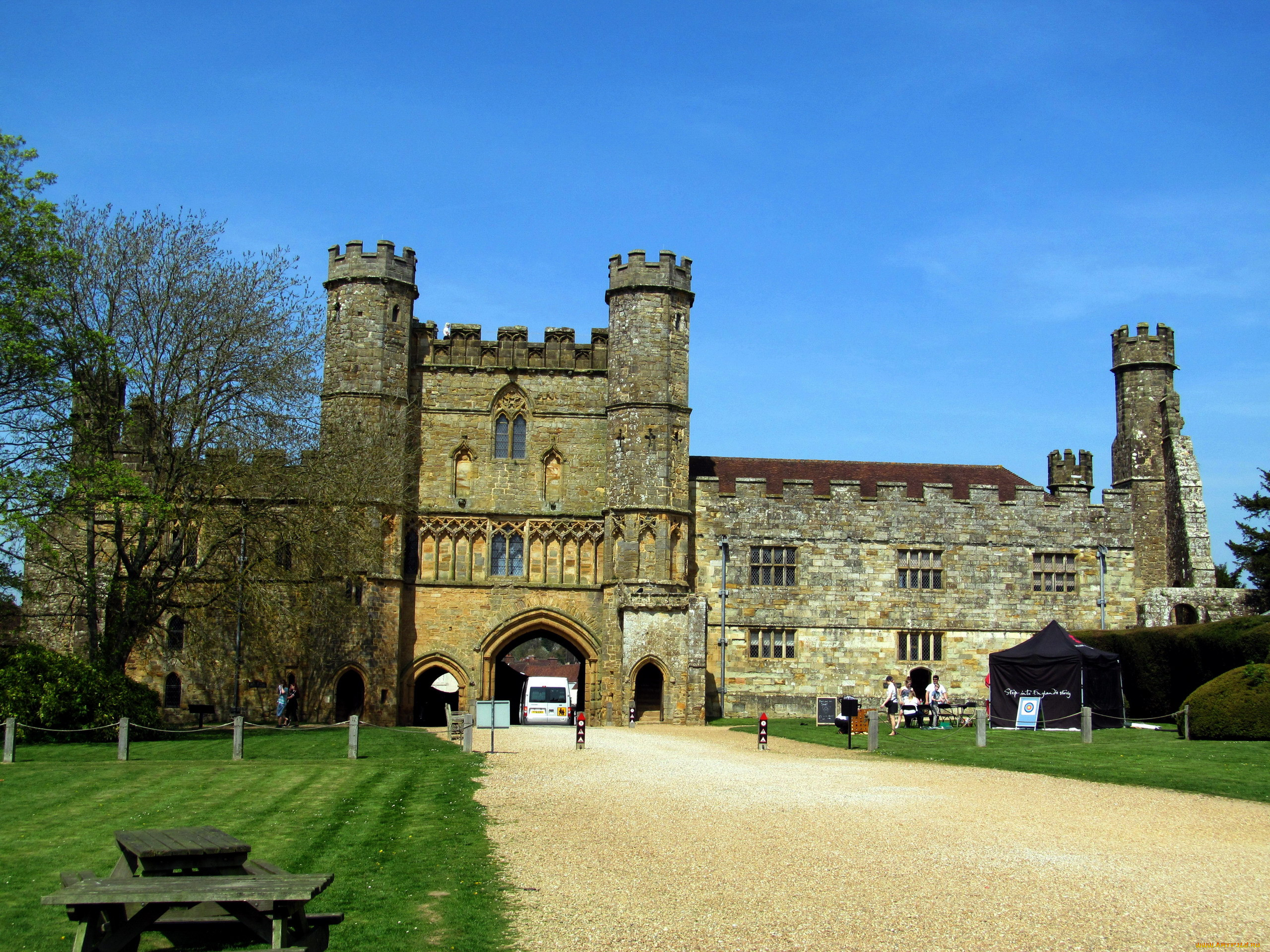 battle abbey gatehouse, battle, sussex, uk, , -  ,  ,  , abbey, gatehouse